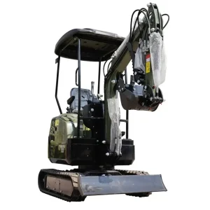 TYPHON TERROR XIII Mini Excavator – 1.3 Ton Trench Digger with Canopy, Hydraulic Thumb Clip, 13.5hp B&S Engine USA