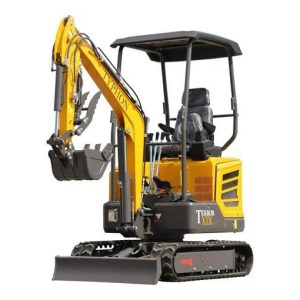 TYPHON TERROR XIX STORM Mini Excavator – 1.8 Ton Trench Digger with Boom Swing, Canopy